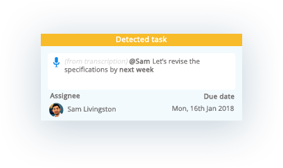 Actionables from discussions